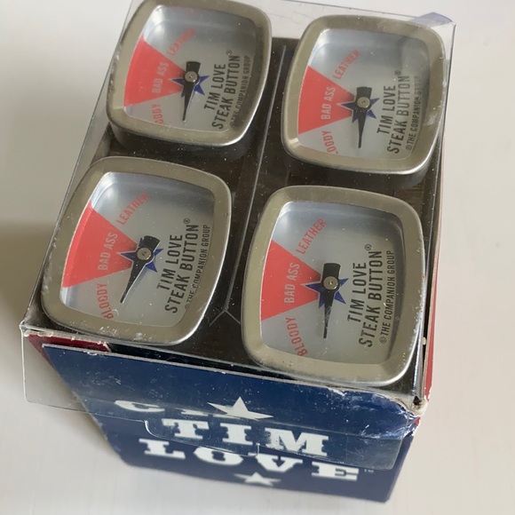 CHEF TIM LOVE Steak Button Meat Thermometers Set 8 - Picture 1 of 3